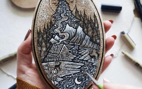 简笔画森林场景，简笔画森林场景图片绘画黑白