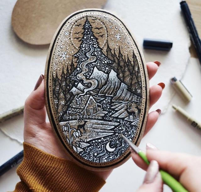 简笔画森林场景，简笔画森林场景图片绘画黑白