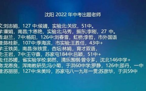 沈阳中考满分多少，沈阳中考满分多少分！